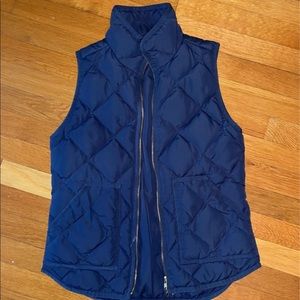 J crew navy blue vest